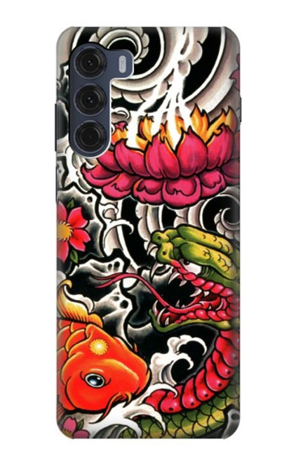 S0605 Yakuza tatouage Etui Coque Housse pour Motorola Moto G200 5G