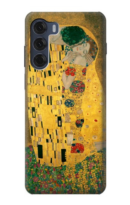 S2137 Gustav Klimt Le Baiser Etui Coque Housse pour Motorola Moto G200 5G