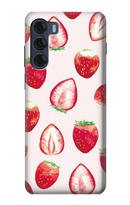 S3481 fraise Etui Coque Housse pour Motorola Moto G200 5G