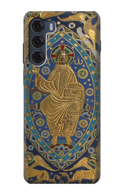 S3620 Livre Couverture Majesty Christ Etui Coque Housse pour Motorola Moto G200 5G