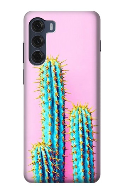 S3673 Cactus Etui Coque Housse pour Motorola Moto G200 5G