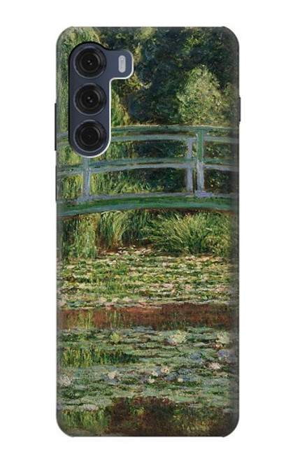 S3674 Claude Monet La passerelle japonaise et la piscine de nénuphars Etui Coque Housse pour Motorola Moto G200 5G