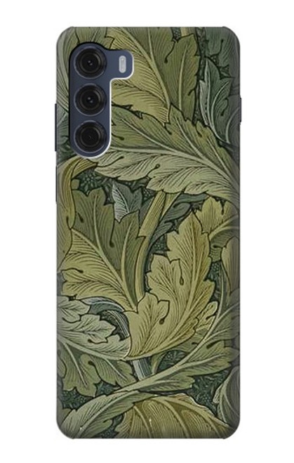 S3790 William Morris Acanthus Leaves Etui Coque Housse pour Motorola Moto G200 5G