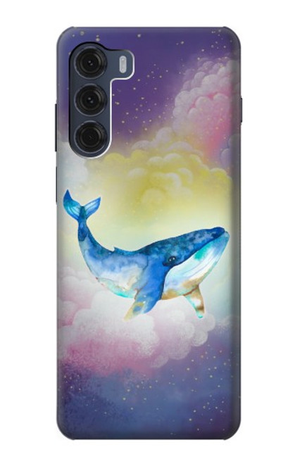 S3802 Rêve Baleine Pastel Fantaisie Etui Coque Housse pour Motorola Moto G200 5G