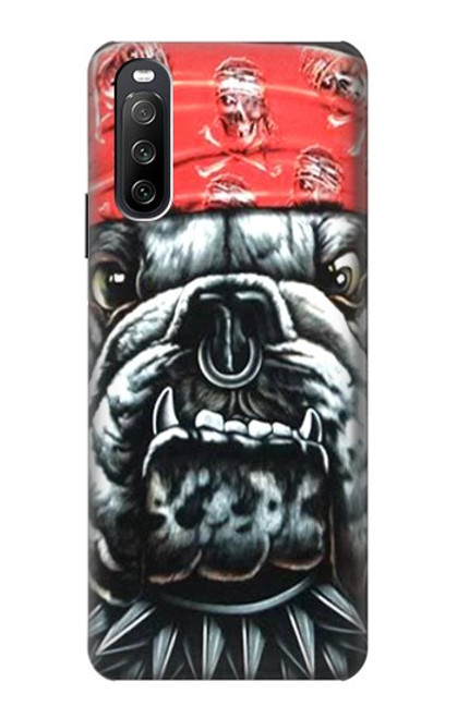 S0100 Bouledogue Football américain Etui Coque Housse pour Sony Xperia 10 III Lite