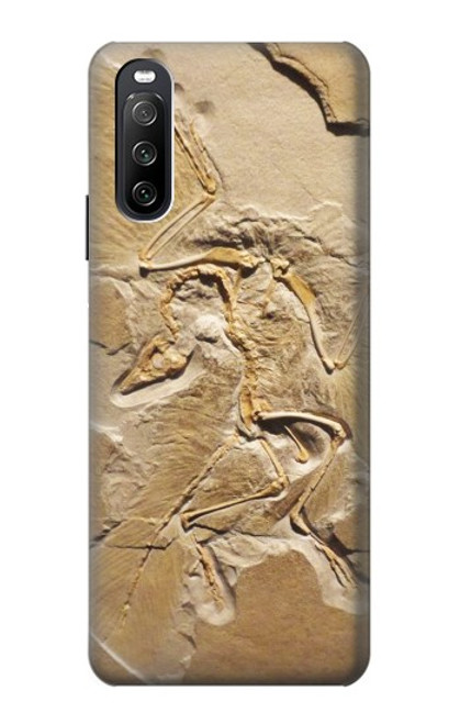 S0380 Fossile de dinosaure Etui Coque Housse pour Sony Xperia 10 III Lite