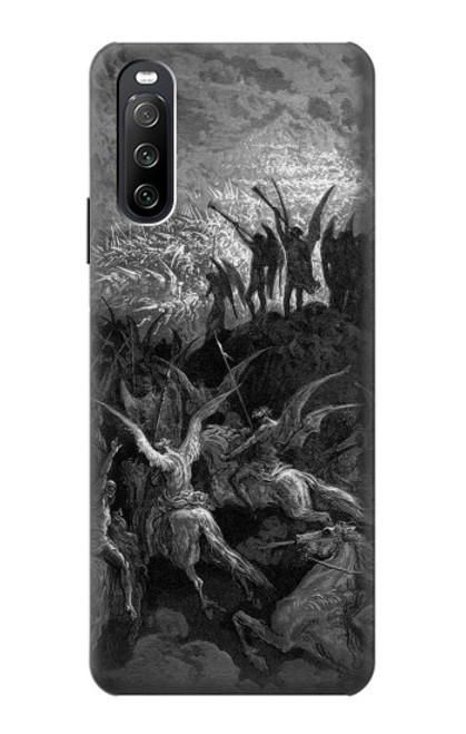 S1026 Gustave Doré Paradis perdu Etui Coque Housse pour Sony Xperia 10 III Lite