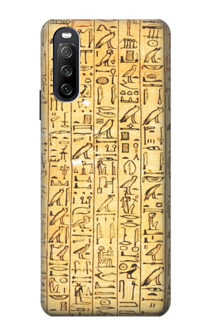 S1625 Textes des Sarcophages égyptiens Etui Coque Housse pour Sony Xperia 10 III Lite