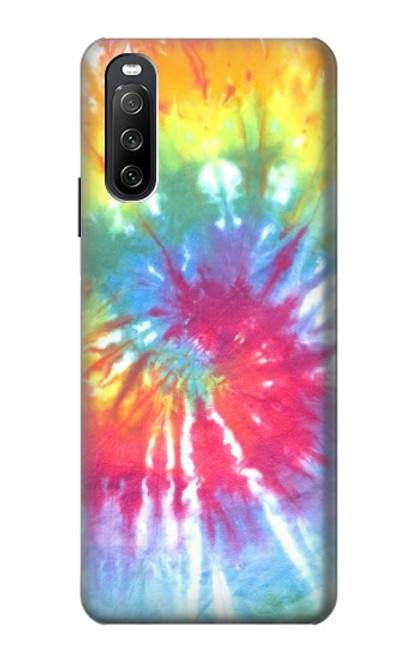 S1697 Tie Dye coloré imprimé graphique Etui Coque Housse pour Sony Xperia 10 III Lite