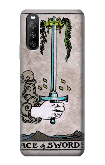 S2482 Carte de tarot As des épées Etui Coque Housse pour Sony Xperia 10 III Lite