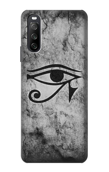 S3108 Égyptien ancien Soleil d'Horus Oeil Etui Coque Housse pour Sony Xperia 10 III Lite