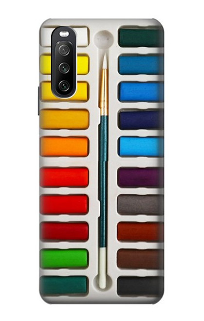 S3243 Ensemble de peinture aquarelle Etui Coque Housse pour Sony Xperia 10 III Lite
