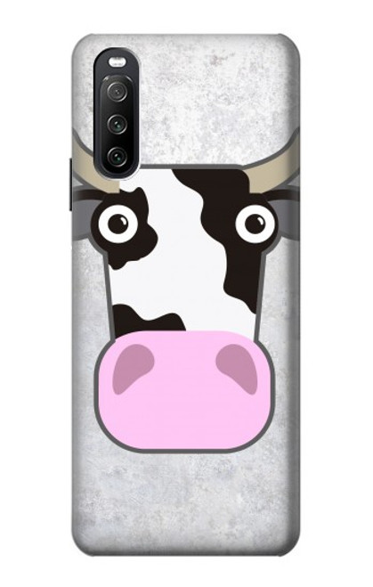 S3257 Vache Dessin animé Etui Coque Housse pour Sony Xperia 10 III Lite