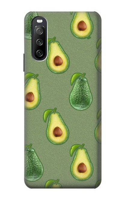 S3285 Motif d'avocat Etui Coque Housse pour Sony Xperia 10 III Lite