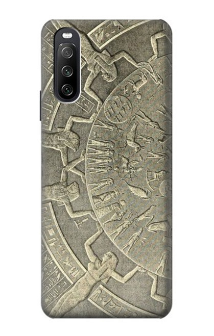 S3396 Dendérah Zodiaque Egypte ancienne Etui Coque Housse pour Sony Xperia 10 III Lite