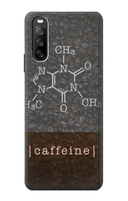 S3475 La caféine moléculaire Etui Coque Housse pour Sony Xperia 10 III Lite