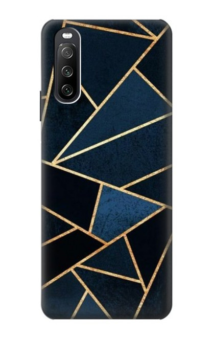 S3479 Marine Bleu Art Graphique Etui Coque Housse pour Sony Xperia 10 III Lite