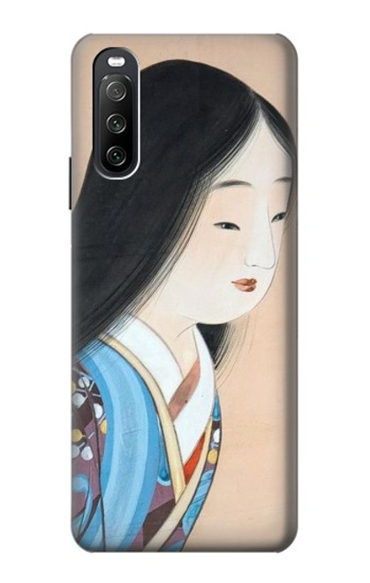S3483 Japon Beauté Kimono Etui Coque Housse pour Sony Xperia 10 III Lite