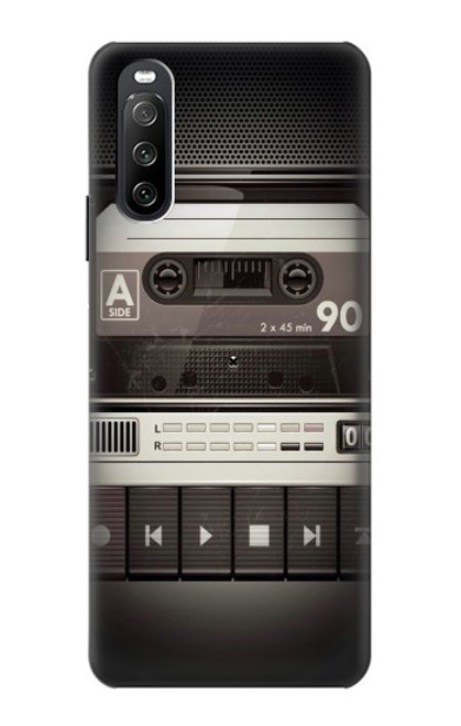 S3501 Lecteur cassette millésimé Etui Coque Housse pour Sony Xperia 10 III Lite