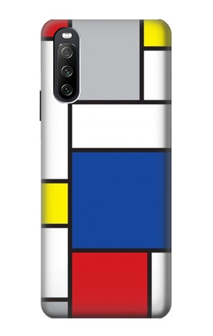 S3536 Art moderne Etui Coque Housse pour Sony Xperia 10 III Lite