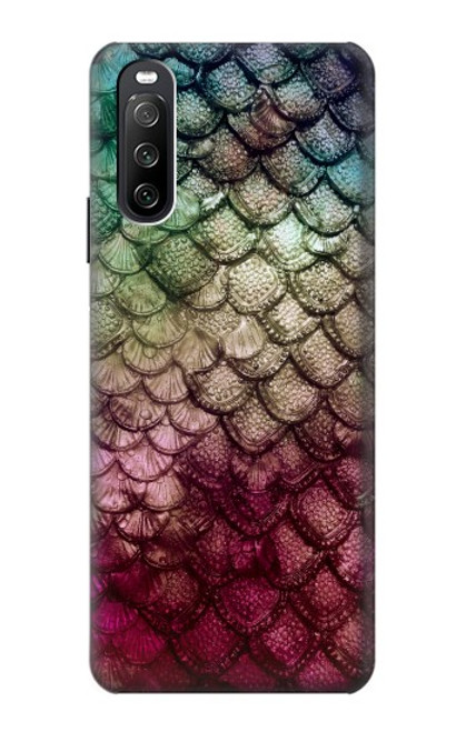 S3539 Sirène écailles de poisson Etui Coque Housse pour Sony Xperia 10 III Lite