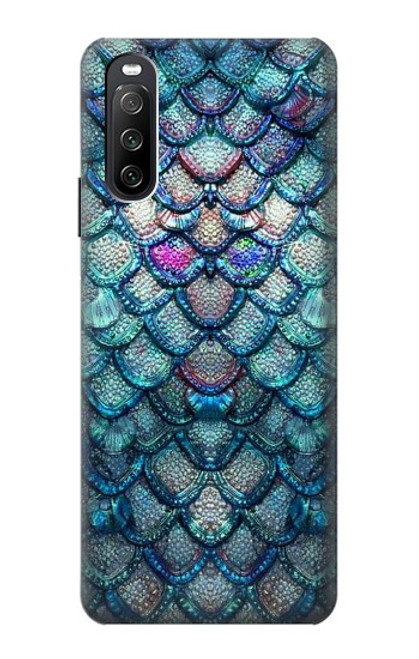 S3809 Écaille de poisson sirène Etui Coque Housse pour Sony Xperia 10 III Lite