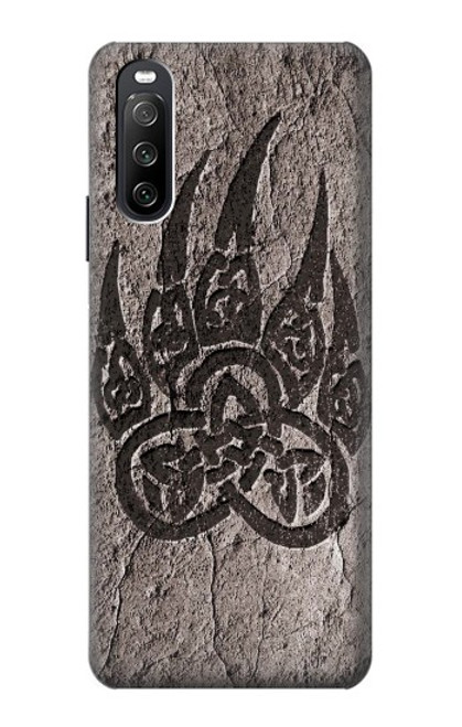 S3832 Patte d'ours nordique viking Berserkers Rock Etui Coque Housse pour Sony Xperia 10 III Lite