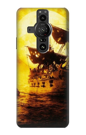 S0841 Pirates Perle noire Etui Coque Housse pour Sony Xperia Pro-I