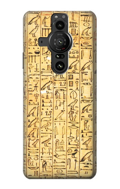 S1625 Textes des Sarcophages égyptiens Etui Coque Housse pour Sony Xperia Pro-I