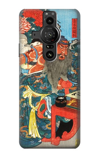 S1826 Utagawa Kuniyoshi Guan Yu Etui Coque Housse pour Sony Xperia Pro-I
