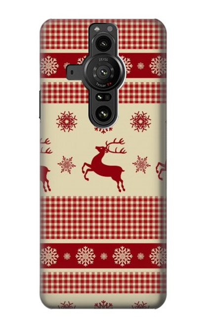 S2310 Noël Rennes neige Etui Coque Housse pour Sony Xperia Pro-I