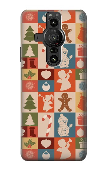 S2854 Motif mignon de Noël Etui Coque Housse pour Sony Xperia Pro-I