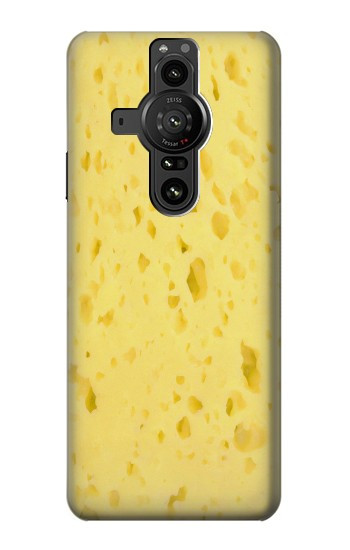 S2913 Texture de fromage Etui Coque Housse pour Sony Xperia Pro-I