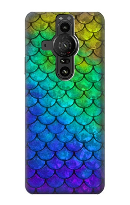 S2930 Sirène écailles de poisson Etui Coque Housse pour Sony Xperia Pro-I