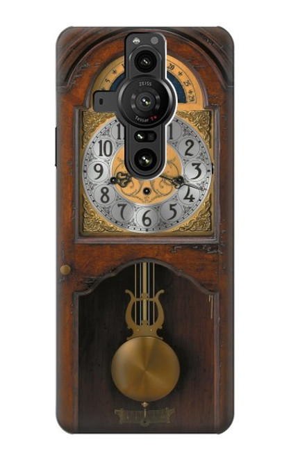 S3173 Grand-père Horloge Antique Horloge murale Etui Coque Housse pour Sony Xperia Pro-I