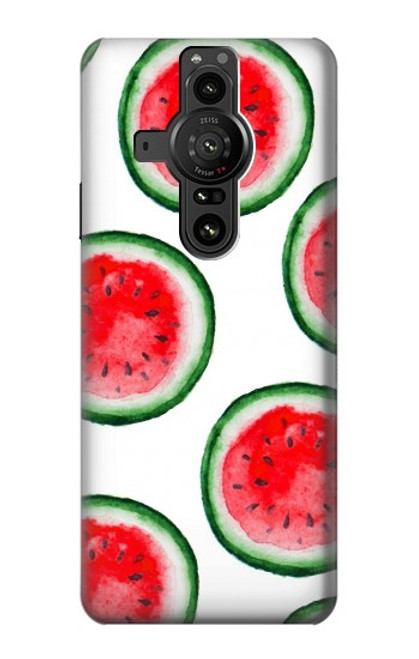 S3236 Motif melon d'eau Etui Coque Housse pour Sony Xperia Pro-I