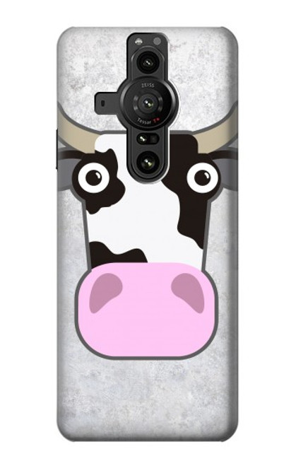 S3257 Vache Dessin animé Etui Coque Housse pour Sony Xperia Pro-I