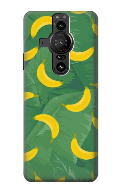 S3286 Motif banane Etui Coque Housse pour Sony Xperia Pro-I