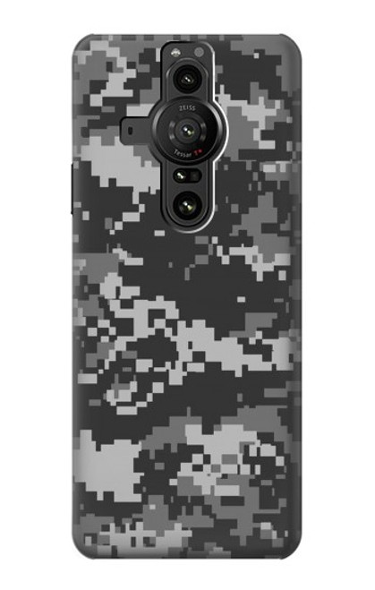 S3293 Urban Noir Camo Camouflage Etui Coque Housse pour Sony Xperia Pro-I