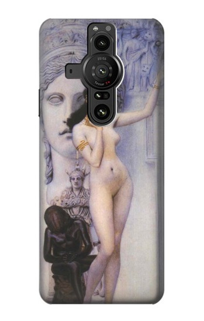 S3353 Gustav Klimt Allégorie de la sculpture Etui Coque Housse pour Sony Xperia Pro-I