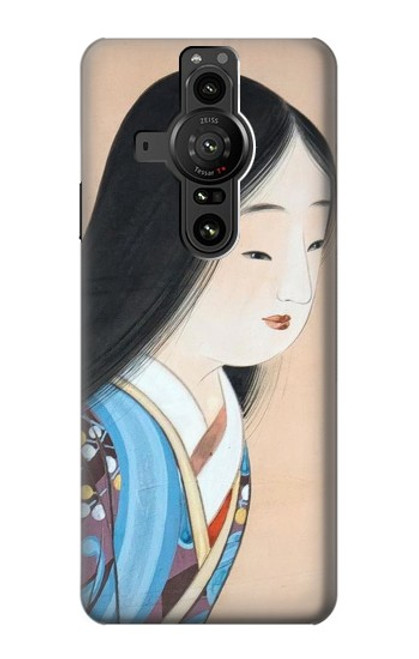 S3483 Japon Beauté Kimono Etui Coque Housse pour Sony Xperia Pro-I