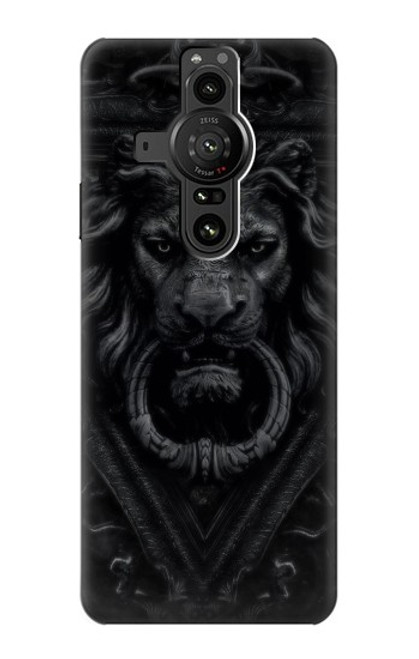 S3619 Lion noir gothique Etui Coque Housse pour Sony Xperia Pro-I