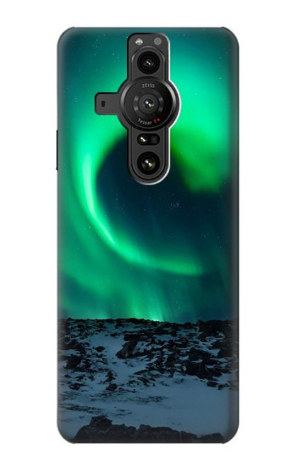 S3667 Aurora Northern Light Etui Coque Housse pour Sony Xperia Pro-I