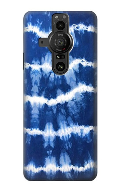 S3671 Tie Dye bleu Etui Coque Housse pour Sony Xperia Pro-I