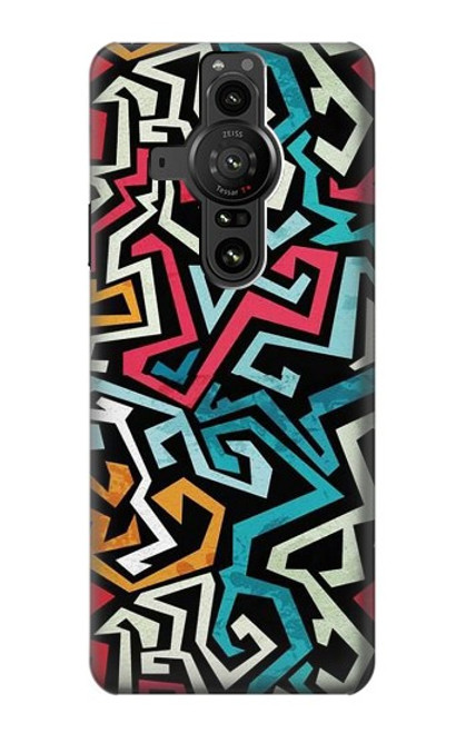 S3712 Motif Pop Art Etui Coque Housse pour Sony Xperia Pro-I