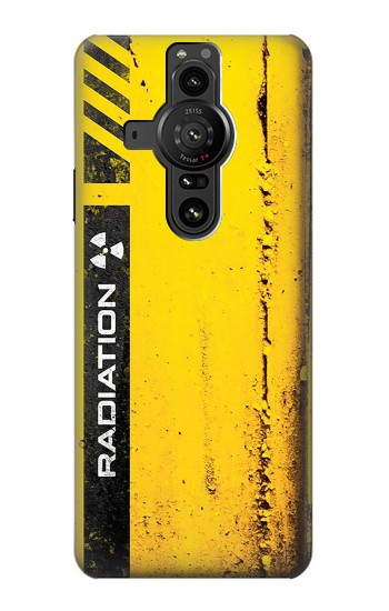 S3714 Avertissement de rayonnement Etui Coque Housse pour Sony Xperia Pro-I