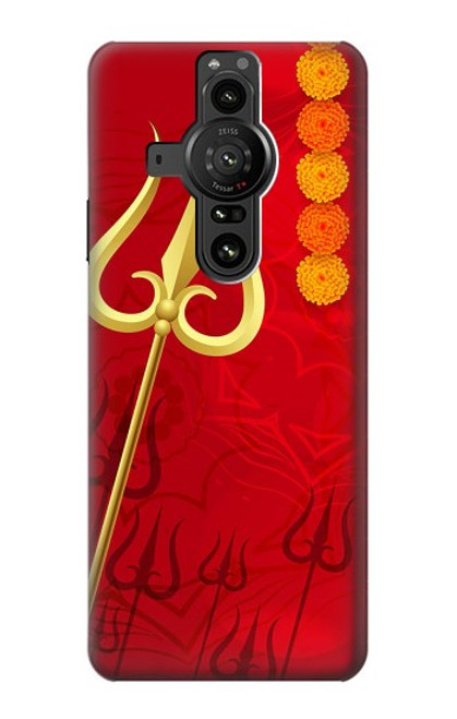 S3788 Shiv Trishul Etui Coque Housse pour Sony Xperia Pro-I