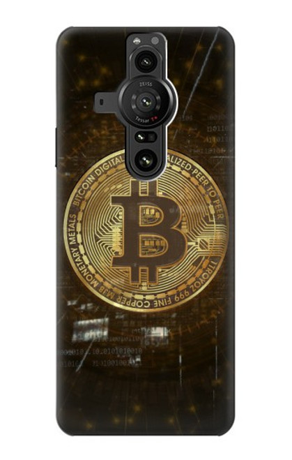 S3798 Crypto-monnaie Bitcoin Etui Coque Housse pour Sony Xperia Pro-I