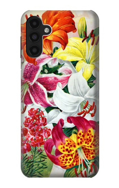 S3205 Fleurs Art Retro Etui Coque Housse pour Samsung Galaxy A13 4G