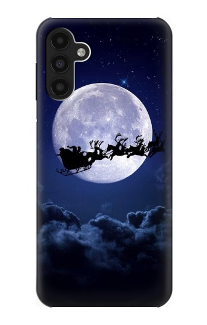 S3508 Noël Père Noël Lune Etui Coque Housse pour Samsung Galaxy A13 4G